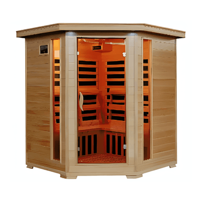 HeatWave Tucson 4 Person Carbon Corner Infrared Sauna