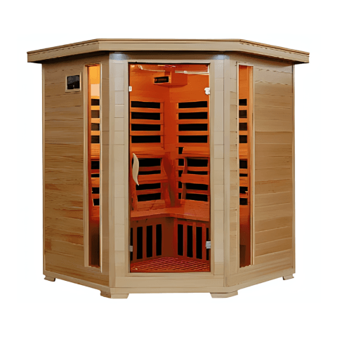 HeatWave Tucson 4 Person Carbon Corner Infrared Sauna